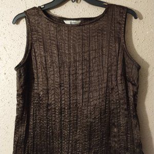 TANK TOP BROWN BLOUSE